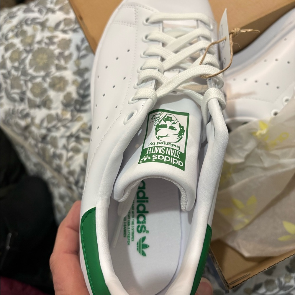 Adidas Stan Smith White and Green Originals
